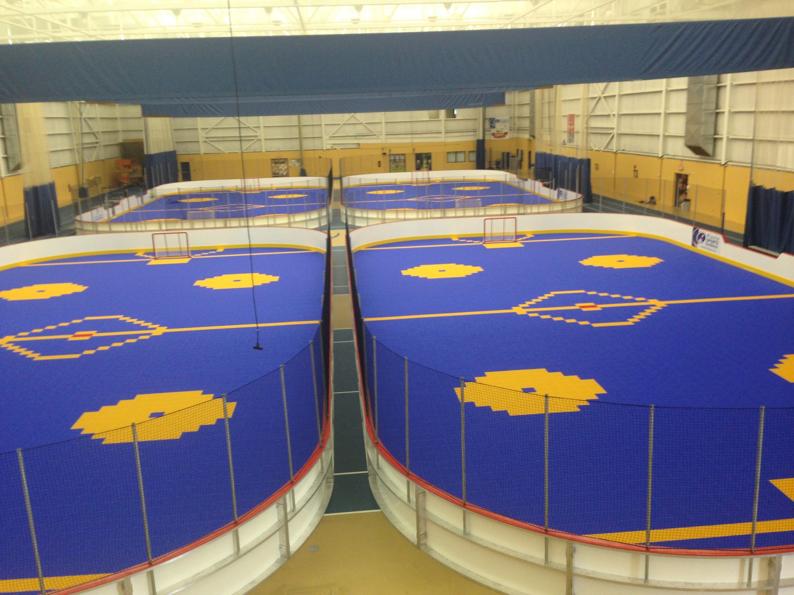 Ball hockey center